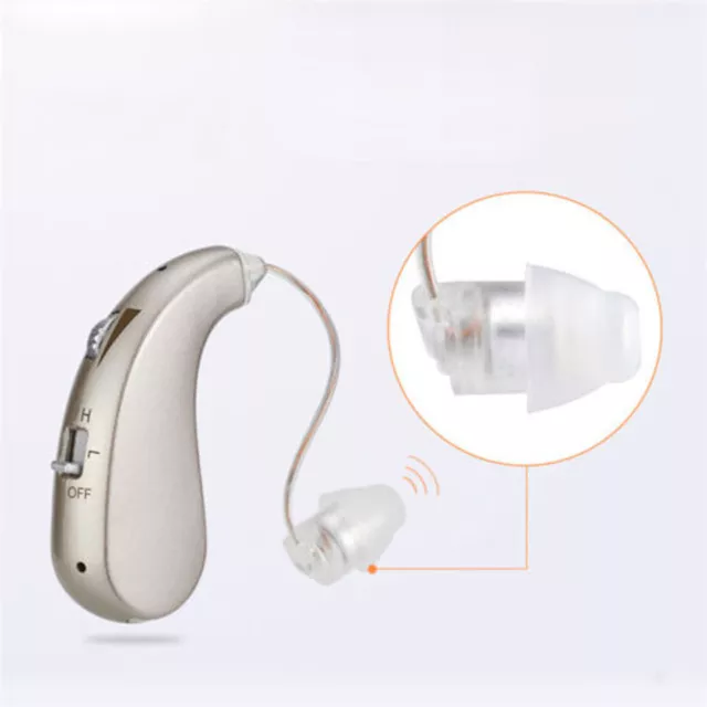 Hearing Aid Aids Kit Behind the Ear Sound Voice Amplifier USB Charge