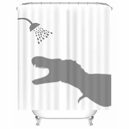 X-Labor, Tenda da doccia divertente con ombra di animale, 240 x 200 cm, (k9o)