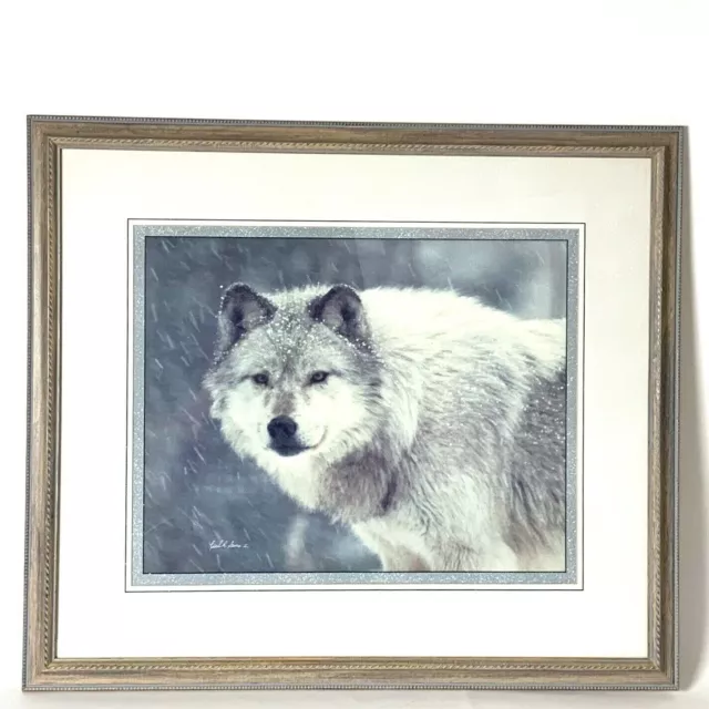 Wolf Art Wall Hanging Print Wolf by Carl L. Sams, II Framed Matted