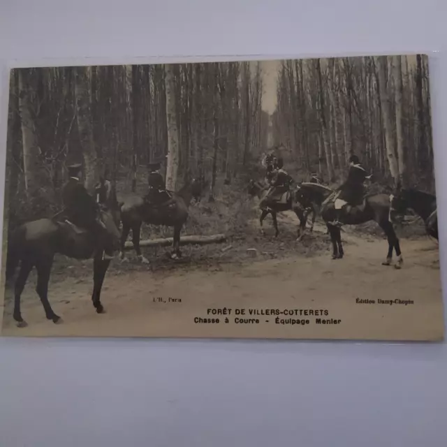 Cpa 02 Aisne Foret De Villers-Cotterets Chasse A Courre