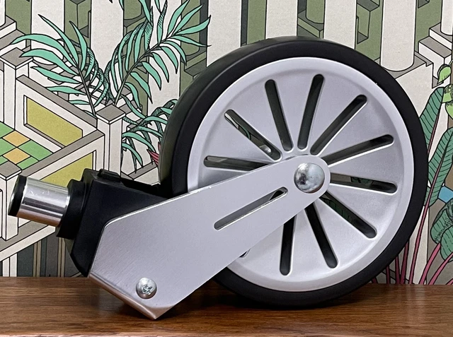 ️ Mamas and Papas SCHWARZ/SILBER URBO2 LINKS VORDERRADBAU & REIFEN NEU