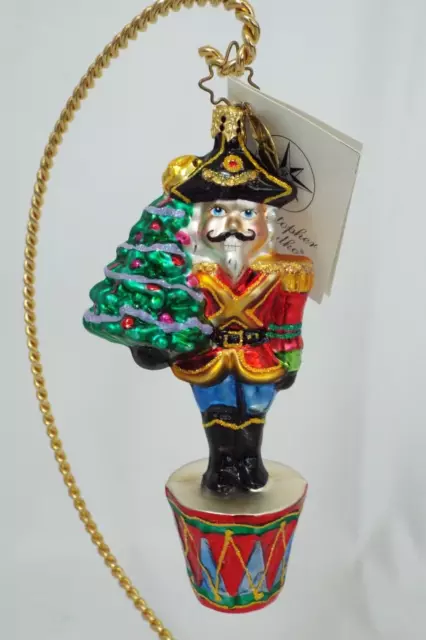 NWT Christopher RADKO Clara's Christmas Nutcracker Ornament NEW in Box Tree Drum