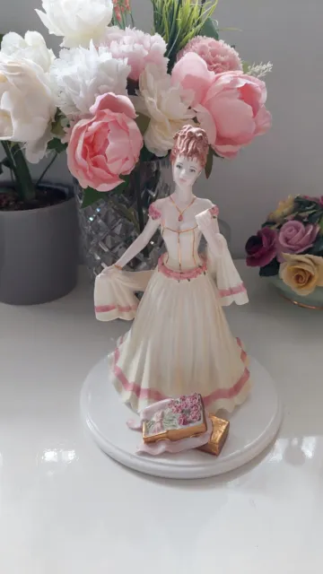 Coalport Ltd Ed Figurine- I'll Never Forget You-Pink Carnations