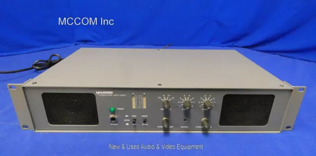 Harris Videotek APM-800 Stereo Audio Program Monitor w/ orange connectors