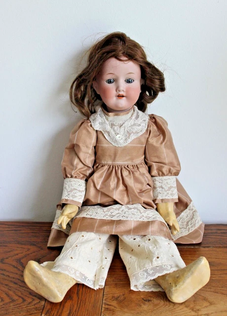 POUPÉE ANCIENNE ARMAND MARSEILLE TÊTE/BUSTE MOULE 370 - HAUTEUR 47 cm