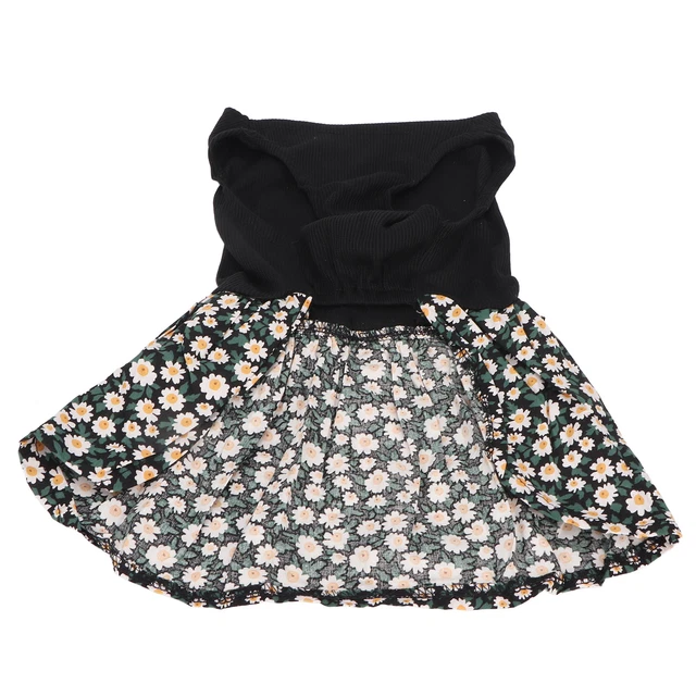 (S) Gonna Per Cani Con Fiocco Sul Retro Abito Per Cani Con Fiori Alla