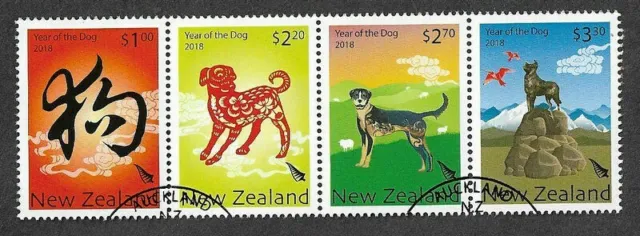 New Zealand-Year of the Dog 2018 fine used cto