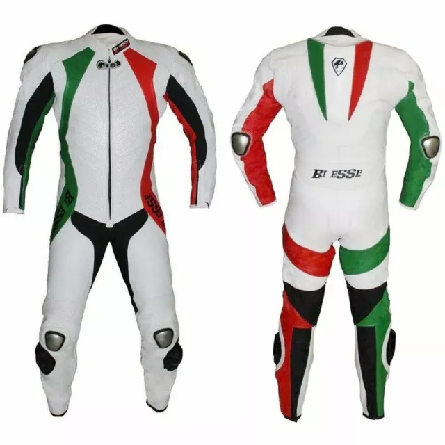 Tuta per moto 1 pezzo da pista in vera pelle 48 50 54 56 58 M XL 2XL 3XL 3