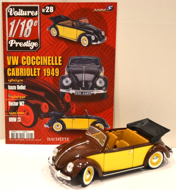 Voiture Miniature - Peugeot 203 - 1954, SOLIDO Ech.:1/18, Vintage - Label Emmaüs