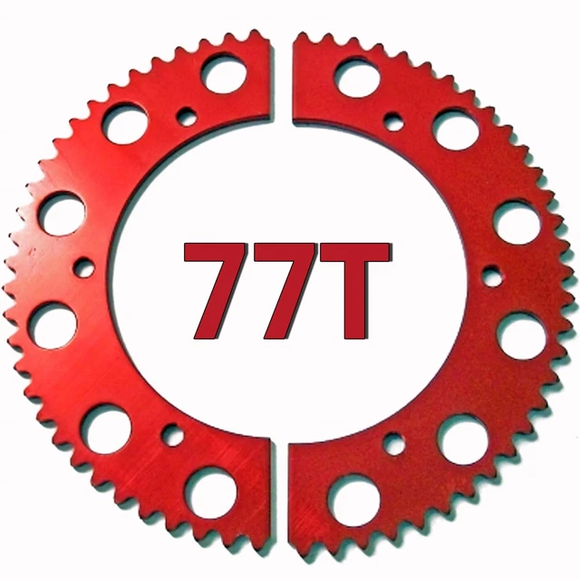 77T #35 Chain Split Sprocket Racing Go-Kart Fun Cart Barstool Mini Bike Gear RLV
