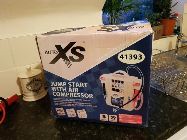 Auto xs jump starter shop with air compressor