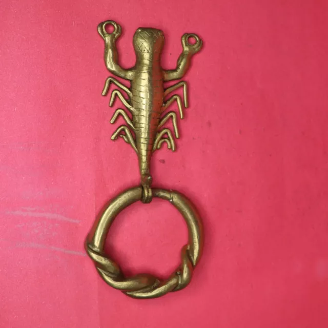 Handmade Brass Scorpion Shape Door Bell Antique Vintage Style Door Knocker