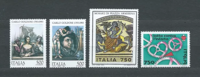 ITALIE - 1993 YT 1999 à 2001 et 2003 - TIMBRES NEUFS** MNH LUXE