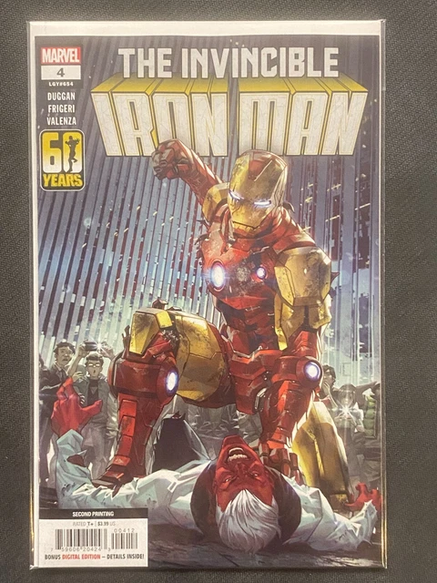 Invincible Iron Man #4 Second 2nd Print Marvel 2023 VF/NM Comics