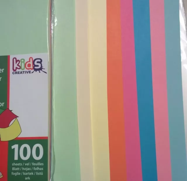 TOWNSTIX 100 FEUILLES, A4 120 g/m² Papier Couleur Cartonné Coloré