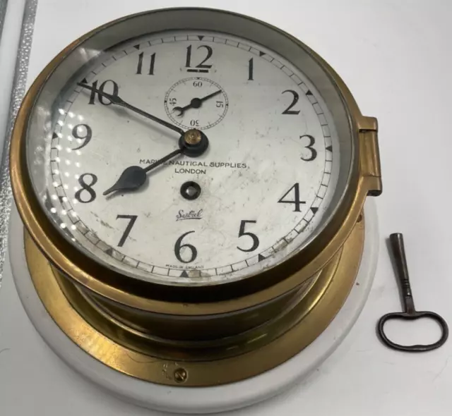 Borduhr Schiffsuhr Marine Nautical Supplies London Sestrel Navy Ship Clock