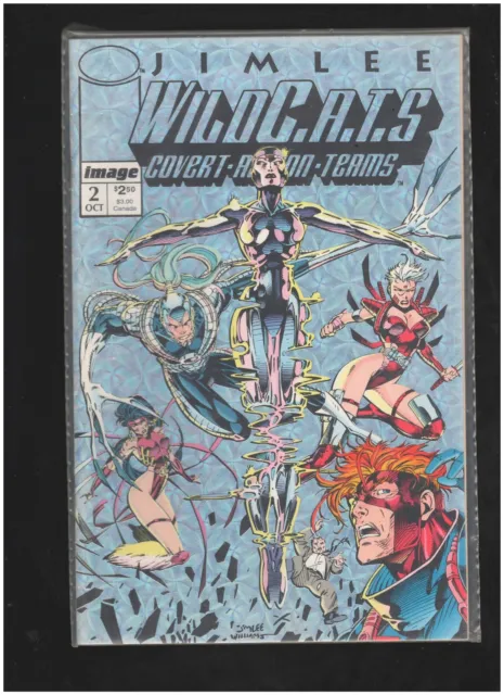 WildC.A.T.S. Covert Action Teams #2 Jim Lee Silver Hologram Cover 1992