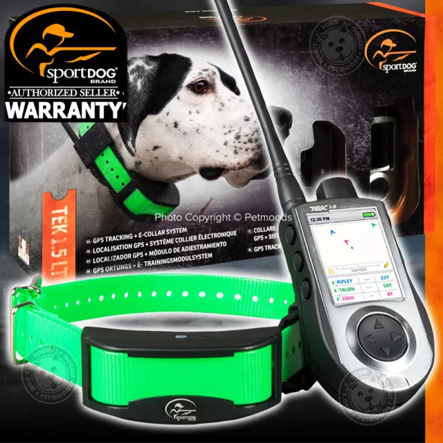 SportDOG TEK-V1.5LT Dog GPS E-Collar Track & Train TEK Series1.5 + FREE STRAPS