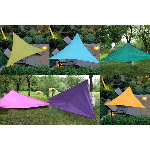 ShadeMart Tenda Parasole Triangolare Turchese UPF50, Tessuto HDPE Traspirante E Resistente Ai Raggi UV - Taglie Personalizzate Disponibili