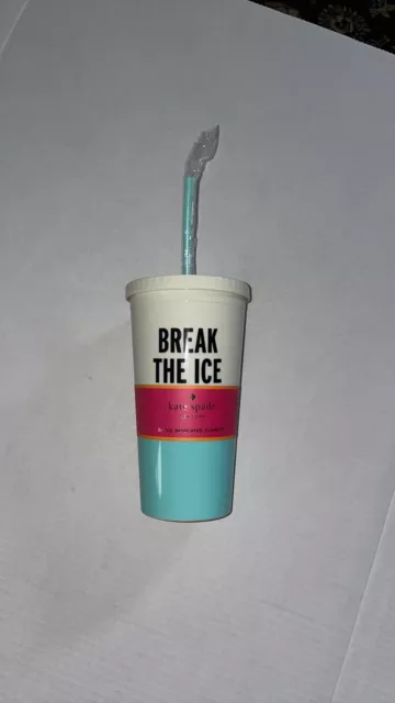 KATE SPADE Break The Ice Tumbler Portable Cup Travel Mug Insulated 20oz