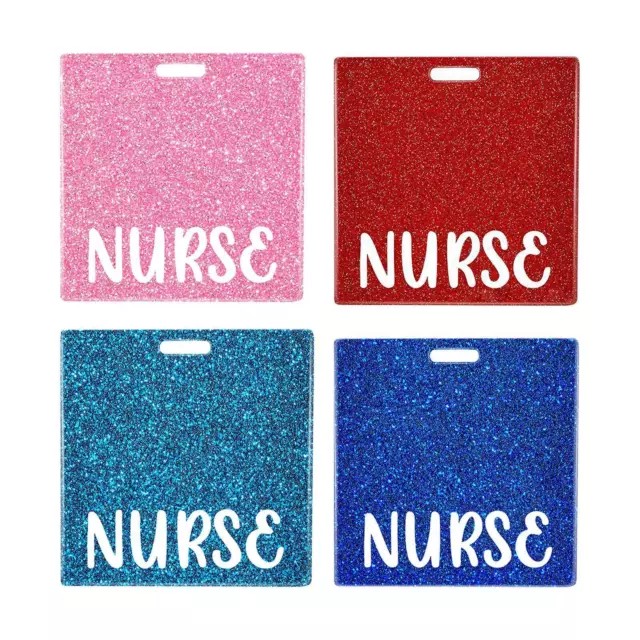 Nurse Badge Card Holder Durable Acrylic Decorative Nursing Accessories