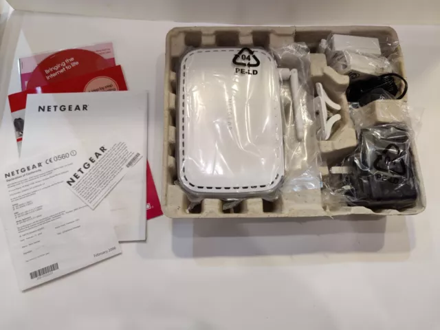 Netgear DG834G v3 54Mbps Wireless ADSL Firewall Modem Router - Complete Set