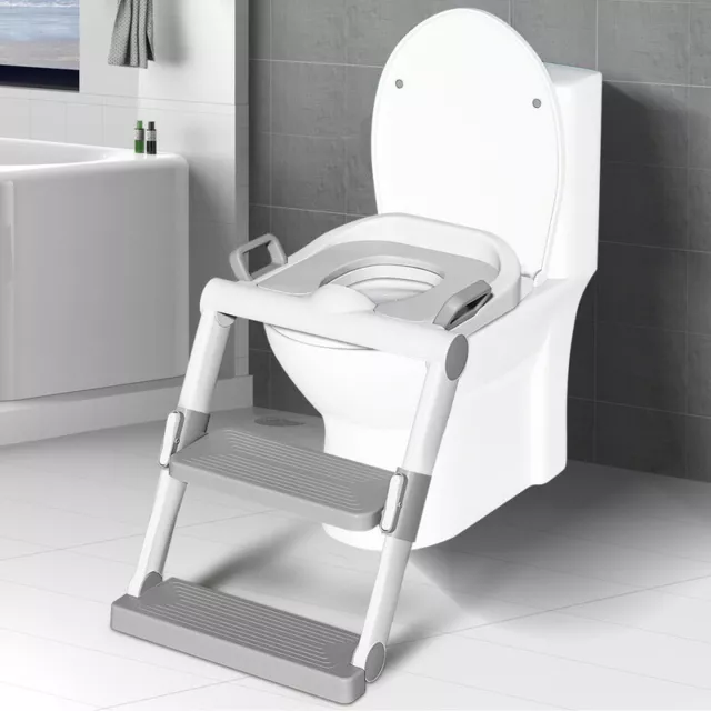 Toilettentrainer Kinder mit Leiter Klositz Toilettensitz mit Treppe WC Sitz