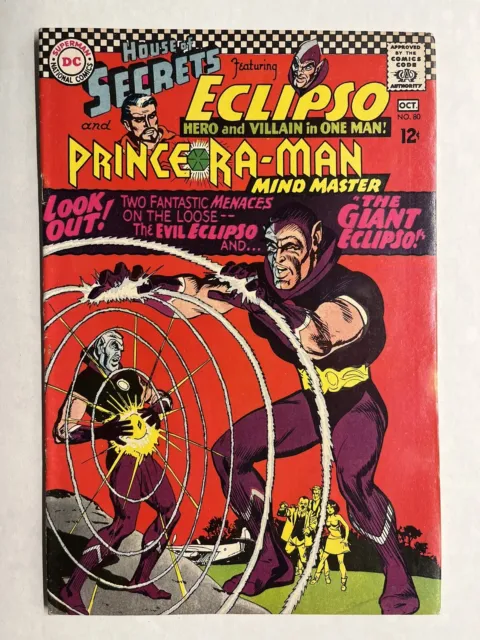 House of Secrets #80 VG 4.0 Eclipso DC COMICS 1966