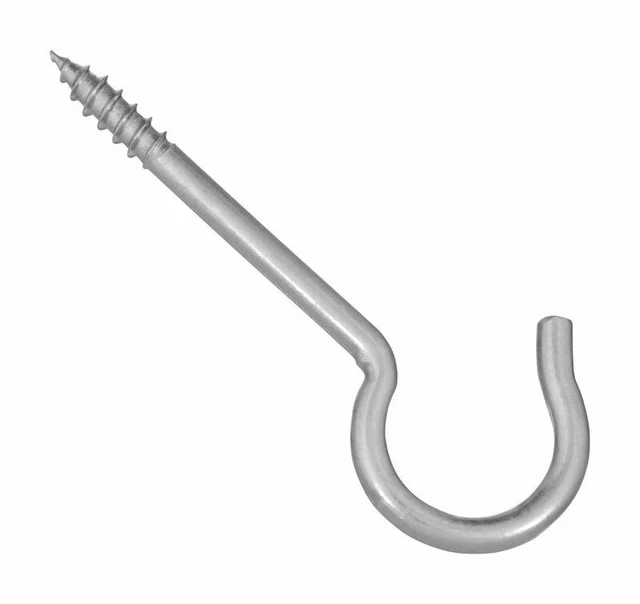 National Hardware  Zinc-Plated  Steel  3-3/8 in. L Ceiling Hook  35 lb. 3 pk