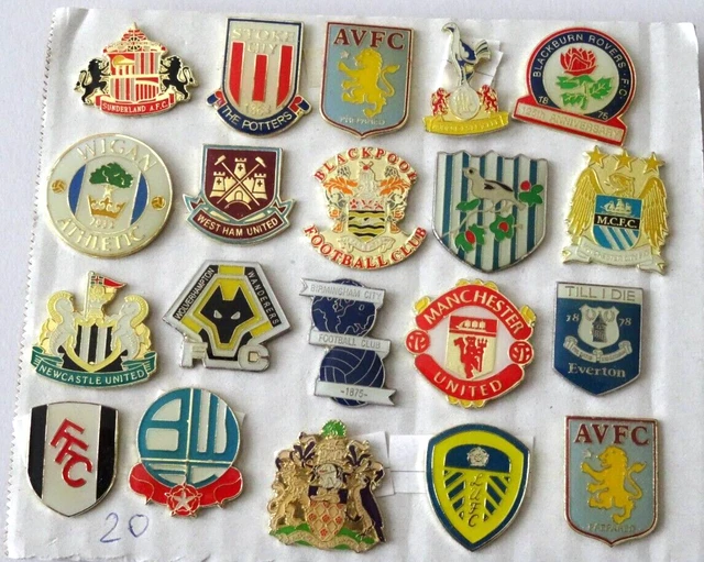 20 Fussball Pins Aus England