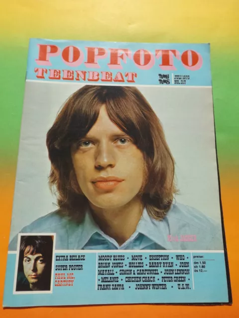 Popfoto Teenbeat Nr.317 / 1970 > Das Heft ist komplett mit Superposter > Top.