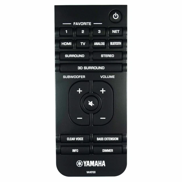 Télécommande D'origine Yamaha Pour Barre De Son FSR80 ZG80760 - Occasion, Garantie 6 Mois