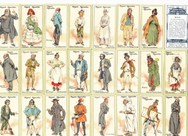 Players 1923  Characters from Dickens  Set of 50   Catalogue £70.00