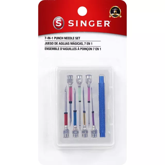 Singer 7-in-1 Interchangeable Fine Punch Needle Set01793