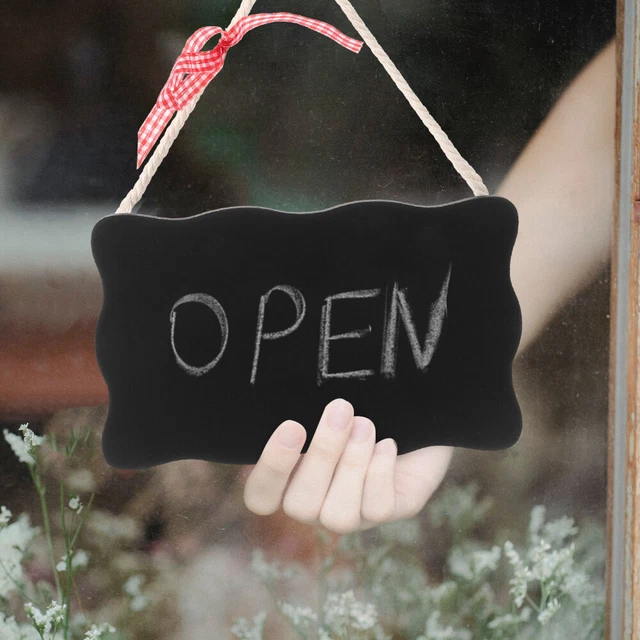 40 Mini Lavagne In Legno Per Messaggi - Per Matrimoni, Ristoranti, Eventi, Con Gomma