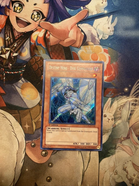Destiny Hero - Disk Commander - LCGX-EN133 Secret Rare 1st ed VLP Yugioh Card
