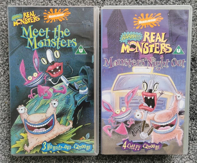 AAAHH!!! REAL MONSTERS VHS Video Cassette Tapes Nickelodeon Cartoons £ ...