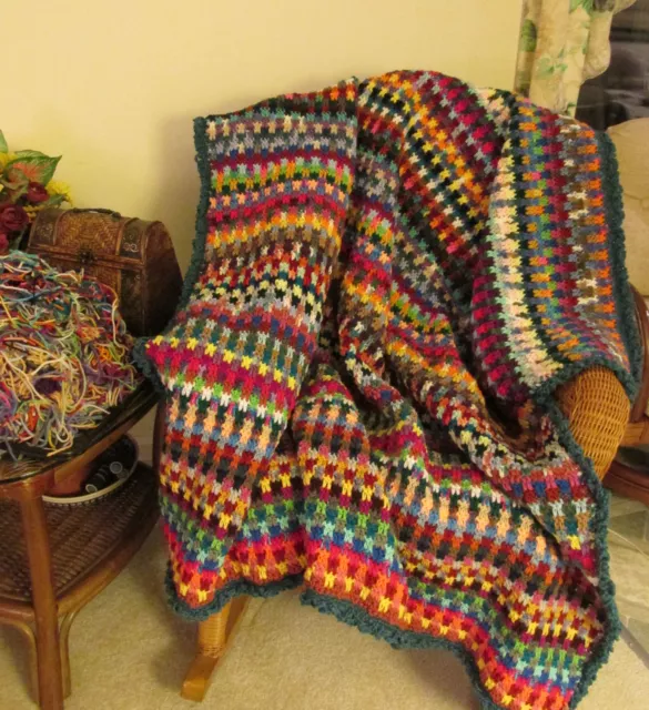 Drop Stitch Afghan pattern in Crochet Stash Busting/Addictive w/photo how tos #1