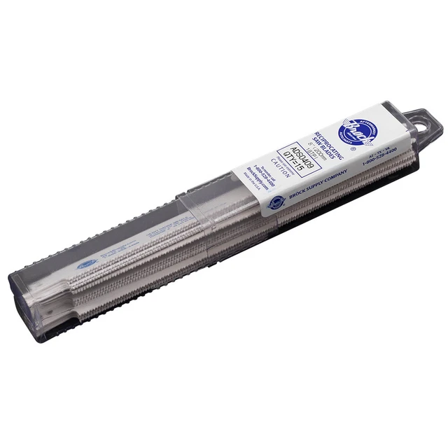 15 Pk Set Premium Bi-Metal Reciprocating Saw Blades 8" x 3/4" .035" Plastic Non