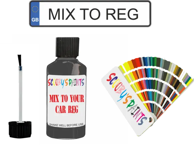 paint touch up For Nissan JUKE,NOTE,QASHQAI Mixed By Car Reg Number Plate