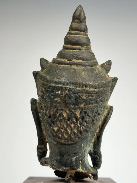 Thai Thailand Ayutthaya bronze Buddha Bronze Buddha Head ca. 18-19th century 5