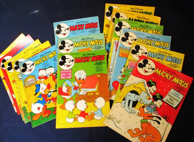 Micky Maus Jahrgang 1978 , 13 Hefte , gut erhalten
