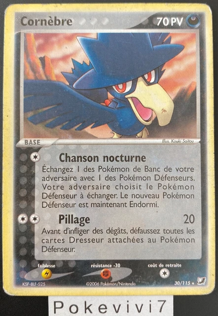Carte Pokemon CORNEBRE 30/115 Rare Bloc EX Forces Cachées FR OCCASION