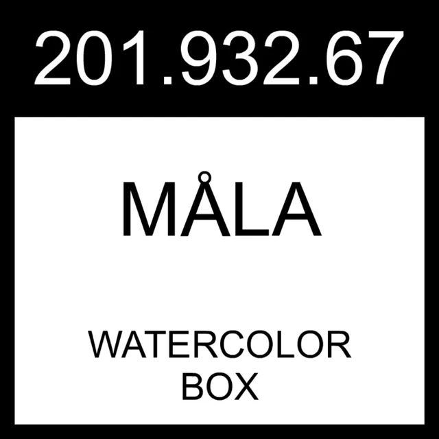 IKEA MÅLA Watercolor Box Mixed Colors  201.932.67