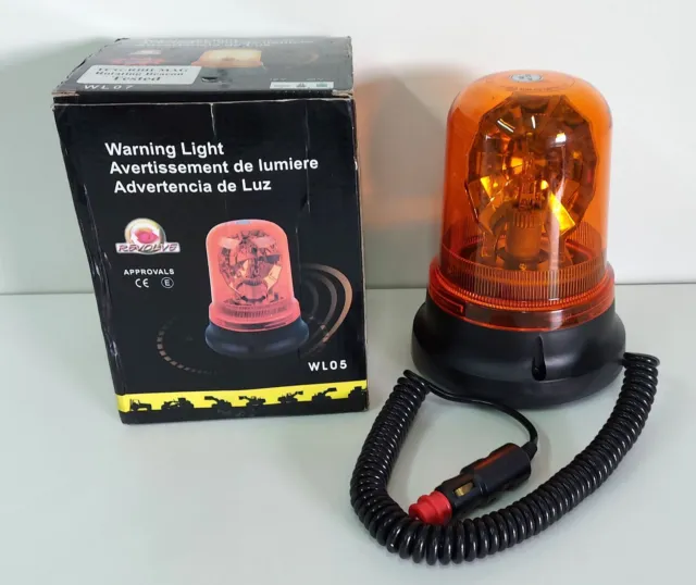 Luce di avvertimento ambra magnetica 12 V, rotante, girevole, faro, WL05