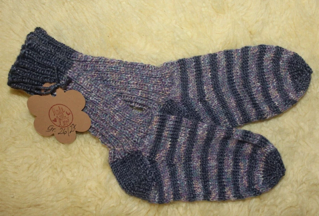 Socken handgestrickt Gr. 26 / 27  Markenwolle Strümpfe Regia Schachenmayr Gründl