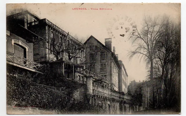 LOURDES - Hautes Pyrenées  - CPA 65 - la villa Bethanie