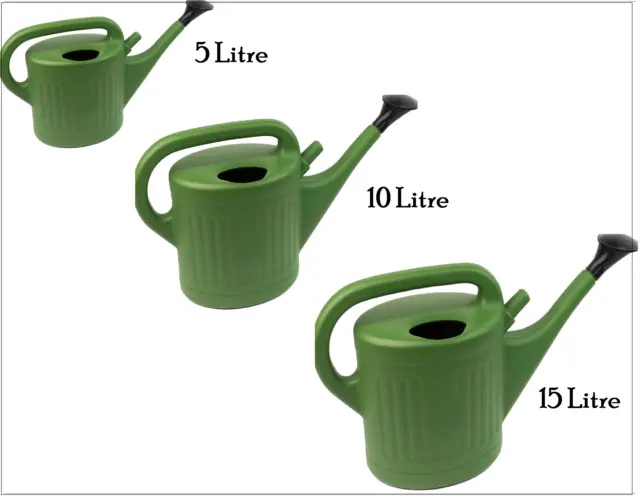 Watering Can Gardening House Plants Rose Head Sprayer Sizes 5L, 10L And 15L