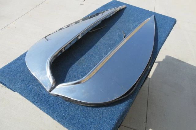 STAINLESS STEEL FENDER SKIRTS Foxcraft Cruiser Chevy Ford 1957 1958 1959 1960 STAINLESS STEEL FENDER SKIRTS Foxcraft Cruiser Chevy Ford 1957 1958 1959 1960
