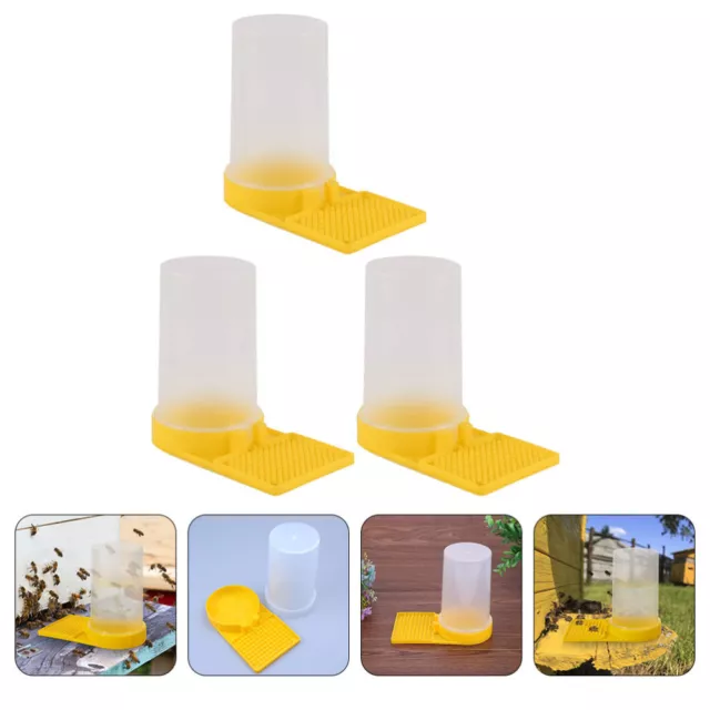 Equipo de apicultura dispensador de agua alimentador de abejas (3 piezas)